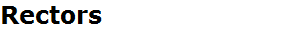 Rectors